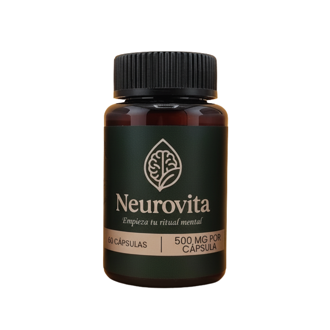 Neurovita | Concentración y Memoria | Suplemento Nootrópico Natural | L-Teanina y Melena de León