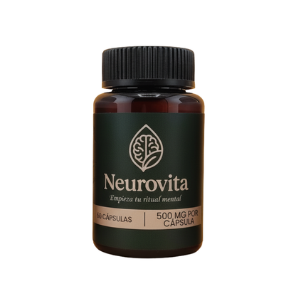 Neurovita | Concentración y Memoria | Suplemento Nootrópico Natural | L-Teanina y Melena de León