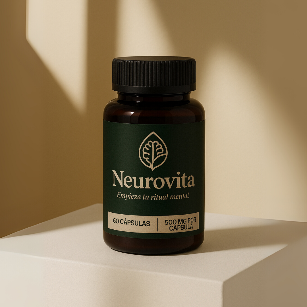 Neurovita | Concentración y Memoria | Suplemento Nootrópico Natural | L-Teanina y Melena de León