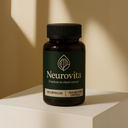 Neurovita | Concentración y Memoria | Suplemento Nootrópico Natural | L-Teanina y Melena de León